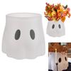 Wiadro z żywicy Ghost Planter Pot Candy Bowl Halloween Flower Wazon Paproć Stojak ekspozycyjny do dekoracji wnętrz i ogrodu