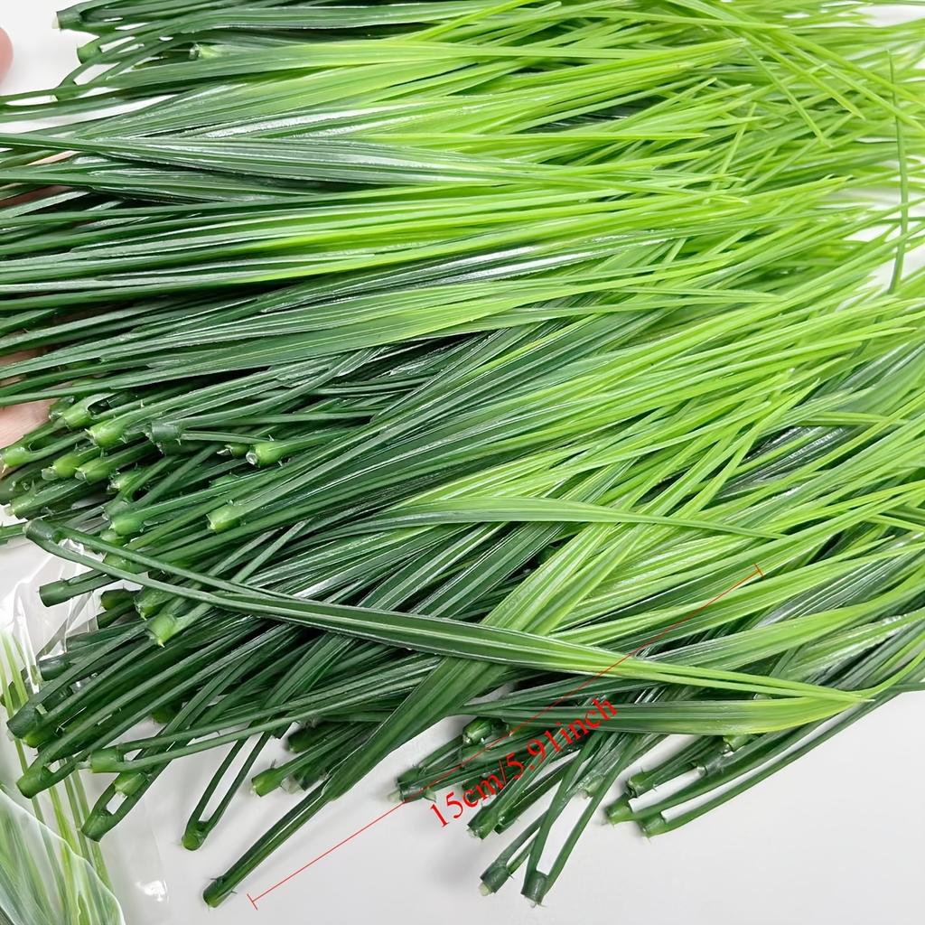 Lifelike Artificial Grass Plants Perfect for Aquariums, Thanksgiving St. Patrick's Day Decor, Outdoor Patio Tables No Container Included, Rehabilitati