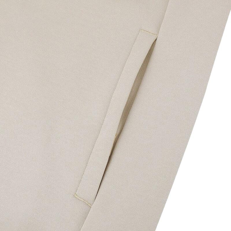 Li Ning Plain Stand Collar Open Front Casual Hoodie Men hoodies Oatmeal-Gray AWDT989-4