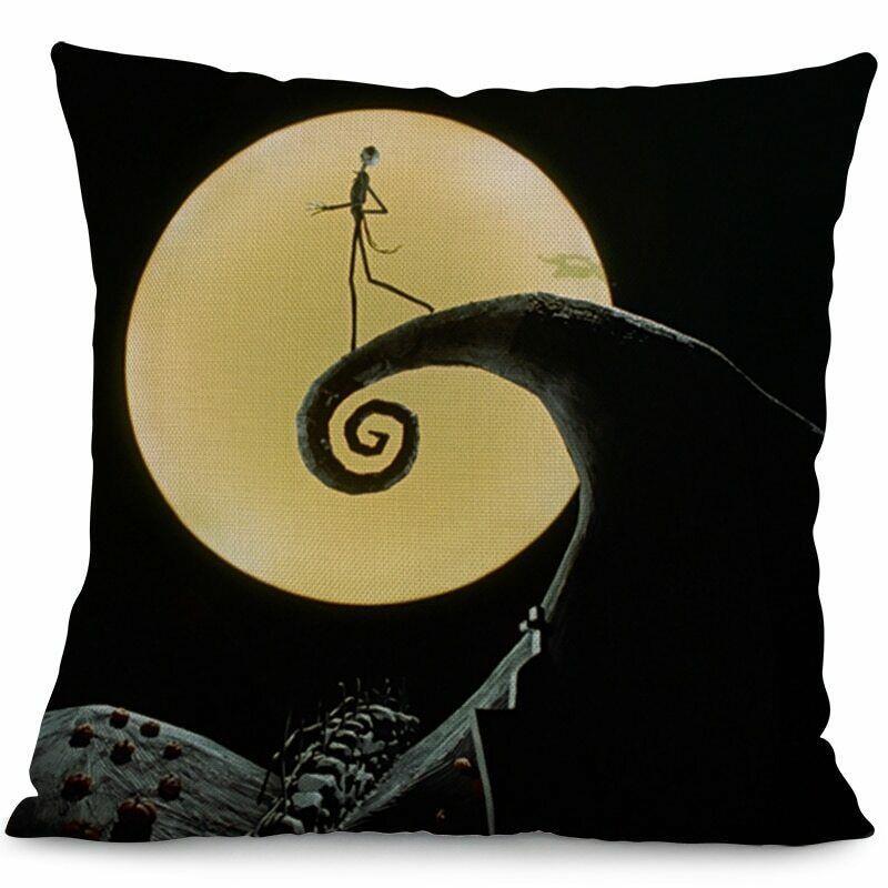 Nightmare Before Christmas Decorative Cushion Cover For Ghost Head Design Waist