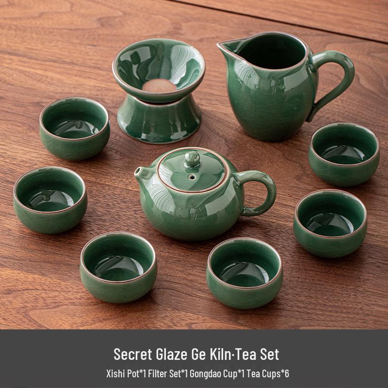 Ge Kiln Ceramic Tea Set with Xishi Pot