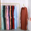 Muslimische Abaya mit Kapuze, Smok-Ärmel, einteiliges Gebetskleid für Damen, Jilbab, islamische Kleidung, Dubai, Saudi-Arabien, schwarze Robe, türkische Bescheidenheit