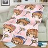 Cardcaptor SakuraComfortable Warm Print Flannel Blanket for Chairs, Sofas, Beds, Bedrooms, Travel, Picnics-kwq104