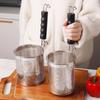 Stainless Steel Foldable Frying Basket for French Fries, Chicken Legs, and Fried Dough Sticks - Special Square Mesh Sieve.