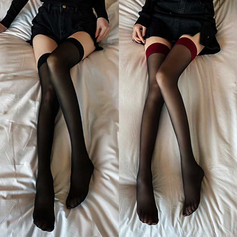 Lolita Stockings Sexy Gothic Women Thigh High Socks Nylon Thin Slim Party Stokings For Women Over Knee Stockings Funny