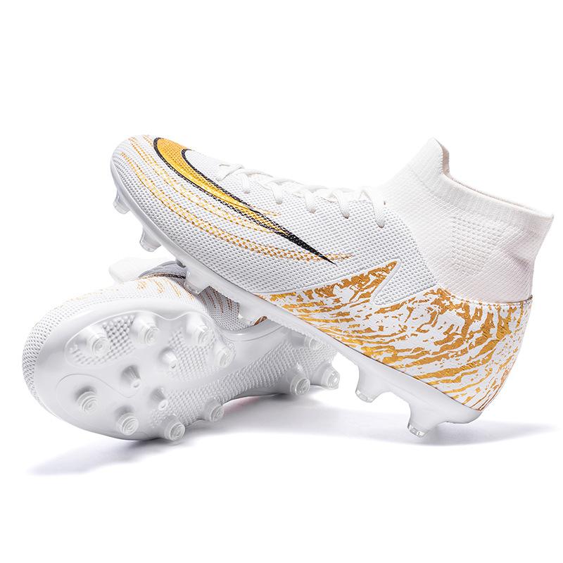 Fotbalové boty s vysokým svrškem soutěžní AG dlouhé kolíky fotbalové boty zlomené kolíky tréninkové boty fotbalové pánské jednodílné 2025