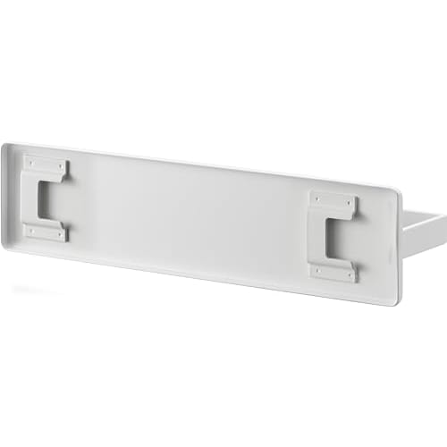 Yamazaki Film Hook Kitchen Paper Holder, White, Dimensions: W25 x D5.5 x H6cm, Tower, Floating Storage, Can be Used Vertically or Horizontally, Produc