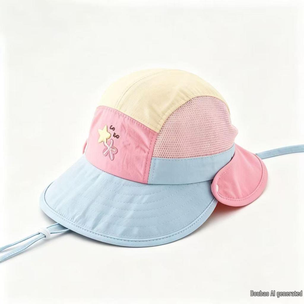 Children's Quick-Dry Wide-Brim Sun Hat for Spring/Summer