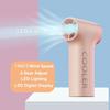 5 Speed Wind Handheld Cooling Fan LED Display Electric Fan Portable Turbo Fan  Outdoor Camping