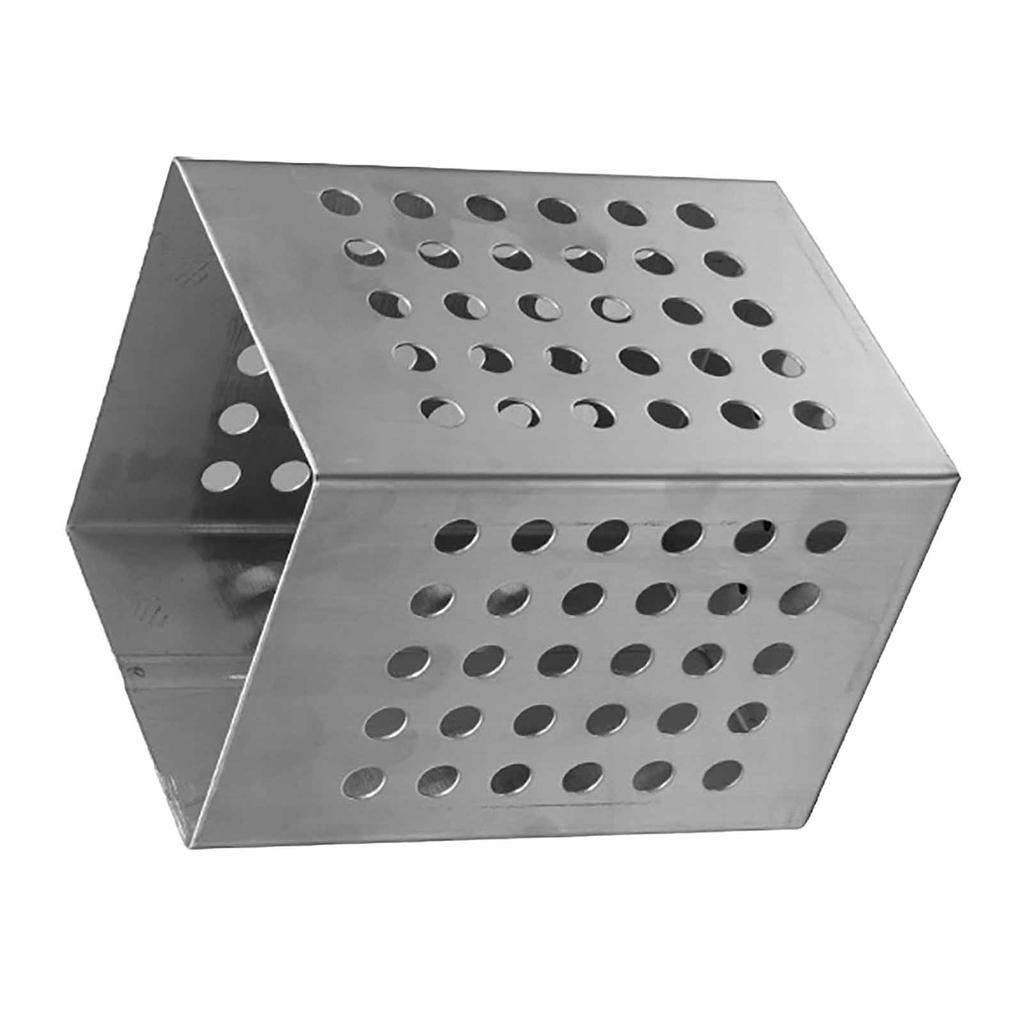 Kitchen Utensil Holder Stainless Steel Square Cutlery Drainer Countertop Utensil Storage Organizer for Chopsticks