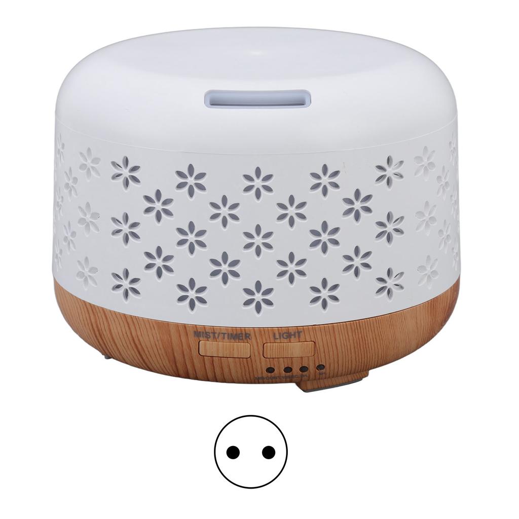 Wood Grain Humidifier 300ml Aromatherapy Diffuser with Auto Off 7 LED Color Lights 100?240V EU Plug