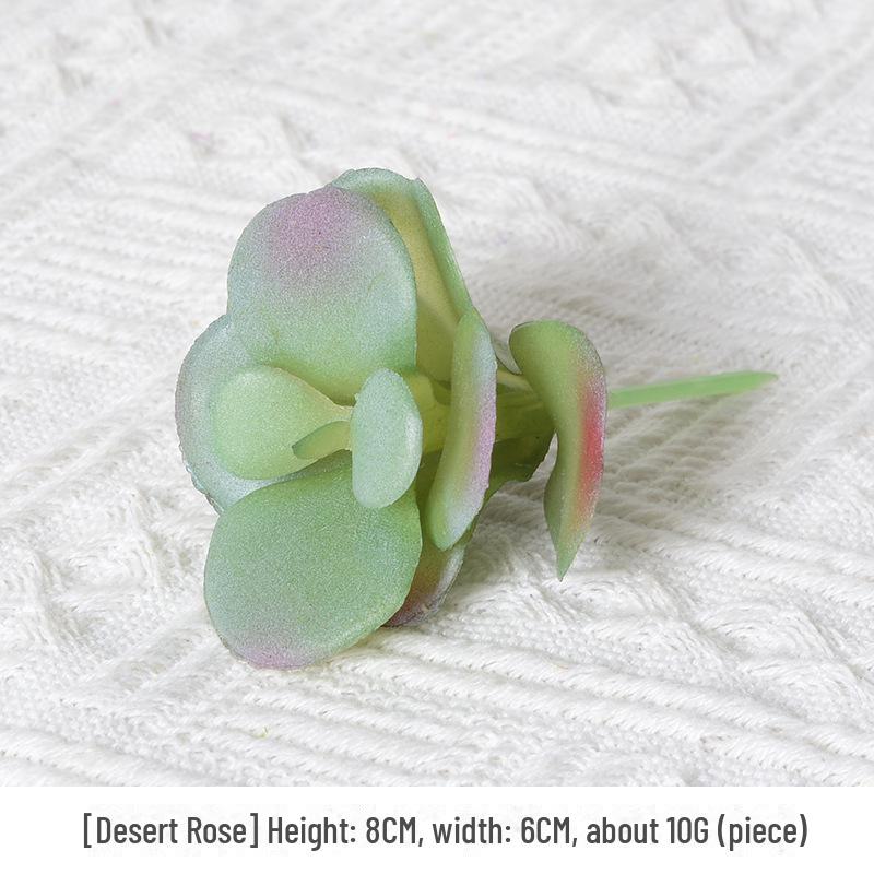 Mini Flocking Artificial Succulent Bonsai for DIY Wall Decor