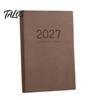 Academic Task Planner 2027 Daily Monthly Agenda, Vintage Sheepskin Texture Cover, Professional Business Journal Thick Paper Book for Office