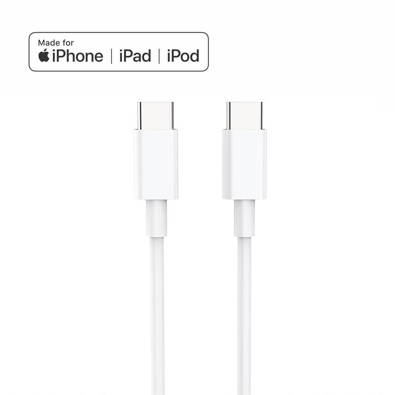 Сертифицированный MFi кабель для быстрой зарядки устройств Apple - Безопасен для телефонов, планшетов и наушников