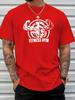 Bodybuilder Fitness Gym Print Unisexs T Shirt Muscular Workout Short Sleeve Crew Neck Cotton Tee Weightlifting Casual Daily Top