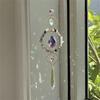 Crystal Circle Sun Catcher Hanging Wind Chime Light Cather Colorful Rainbow Prism Love Crystal Pendant Home Garden Decoration