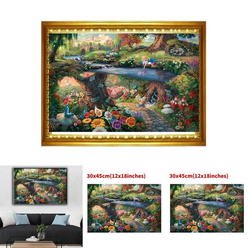 Mermaid Princess Canvas Wall Art Modern Fairy Tale Story Bedroom Children's Room Decorative Painting