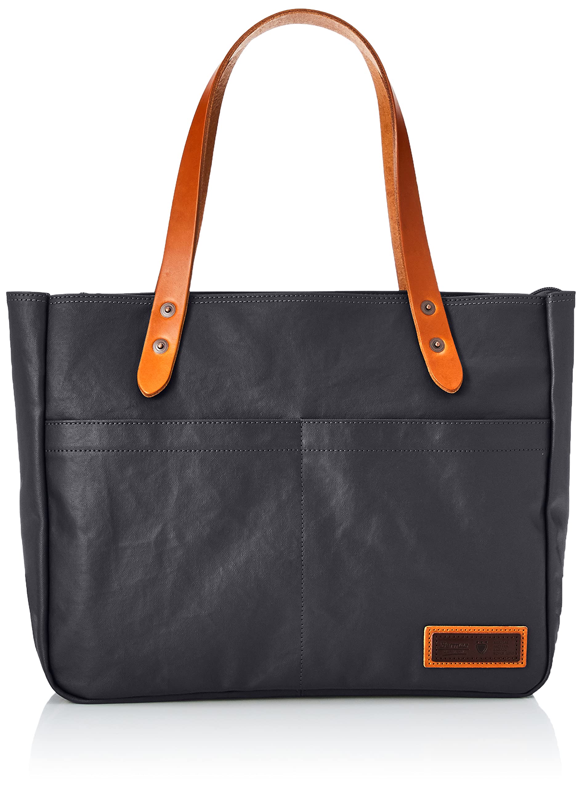 

Горизонтальная сумка-тоут с верхней молнией Toyooka Bag Original Fabric Canvas PVC Tochigi Leather COMMUTE Navy [Vermouth]