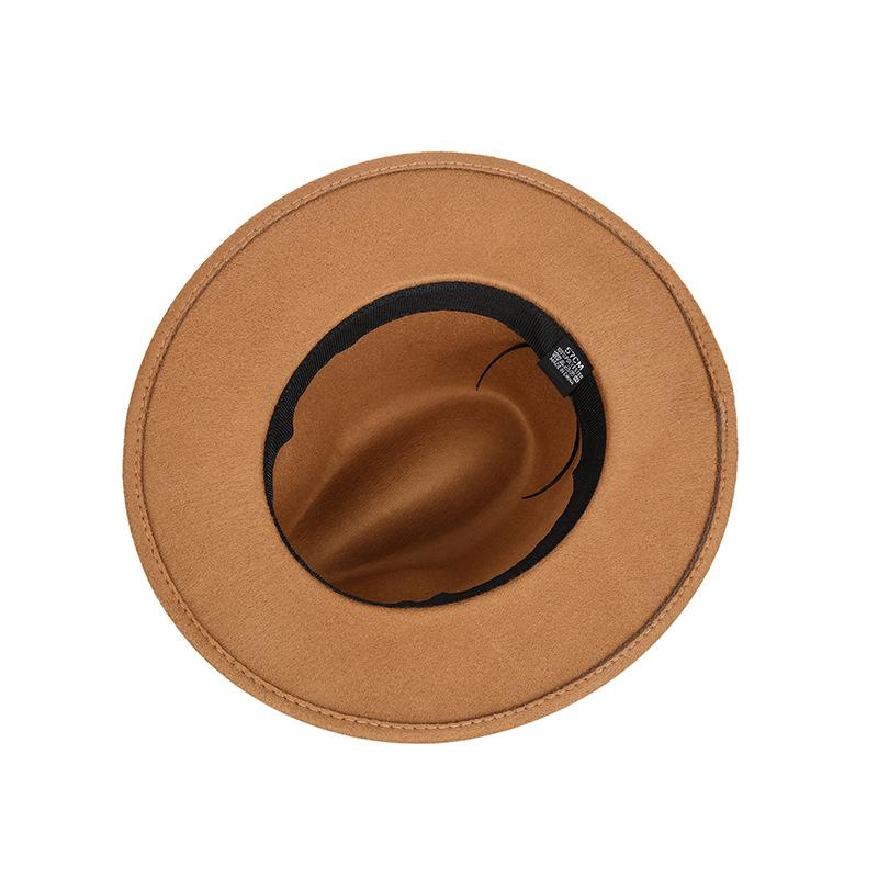 2025 New Fashion Men Fedoras Women's Fashion Jazz Hat Summer Spring Black Woolen Blend Cap Outdoor Casual Hat Adjustable Size