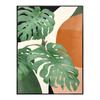 Abstract Nude Girl African Woman Monstera Leaves Poster Nordic Canvas Painting Wall Art Pictures Living Room Home Decor Modern