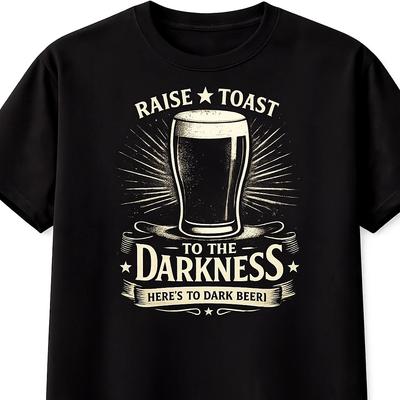 Hello Darkness T-shirt Birra Scura Divertente Grafica Boccale Uomo Donna Unisex