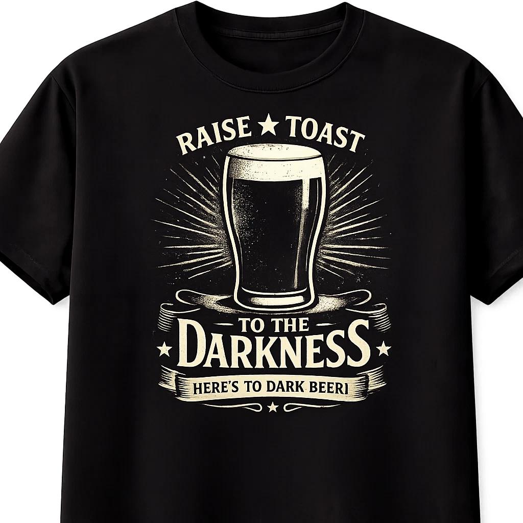 Hello Darkness Dark Beer T Shirt Funny Pint Graphic Men Women Unisex Tee XL