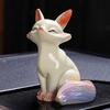 A Small Fox-shaped Tea Pet Figurine, a Creative Home Decor Item Featuring a Fox-shaped Tea Toy, a Desktop Decoration for Tea Set