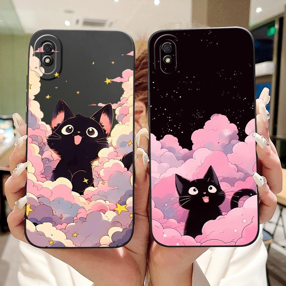 For Xiaomi Redmi 9A Case Luxury Flowers Candy Painted Cover 6.53'' Soft Silicone Phone Case For Redmi 9AT 9A Redmi9A Fundas Capa