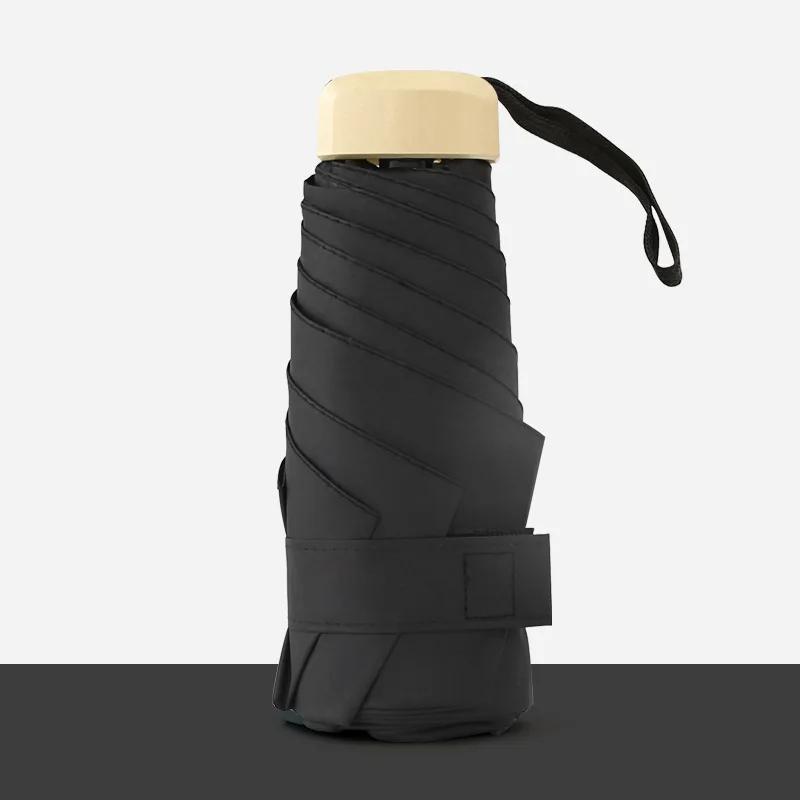 Mini Pocket Women's Umbrella Male Man Ultralight Rain Sun Girls Anti Portable Folding Parasol Beach