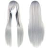 80cm Long Synthetic Hair Heat Resistance Anime Straight Hairpiece Halloween Cosplay Wigs  for Women