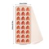 Gevrkjenp Heart-Shaped Ice Cube Tray, Heart Ice Cube Shape - Heart-Shaped Ice Tray for Freezers, 24-Grid Ice Tray with Lid for Easy Removal, Mini Hear
