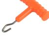 3pcs T Shape Handle Stainless Steel Hook Fishing Baiting Rig Tool(black)