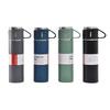 New 304 Stainless Steel Thermos Cup Set with One Cover, Multi-purpose Handle, Portable Cup, Business Office Three-piece Water Cup Set