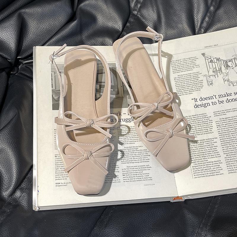 Premium high heels women's new summer fashion bow empty Mary Jane shoes silver light mouth wedge heel single shoes