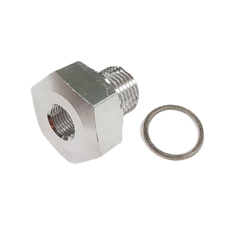 O2 Sensor Bung Hexagon Plugs Stainless Steel M16x1.5 Oxygen Hexagon Bung Plug with Gasket for Auto Car Universal Fitting