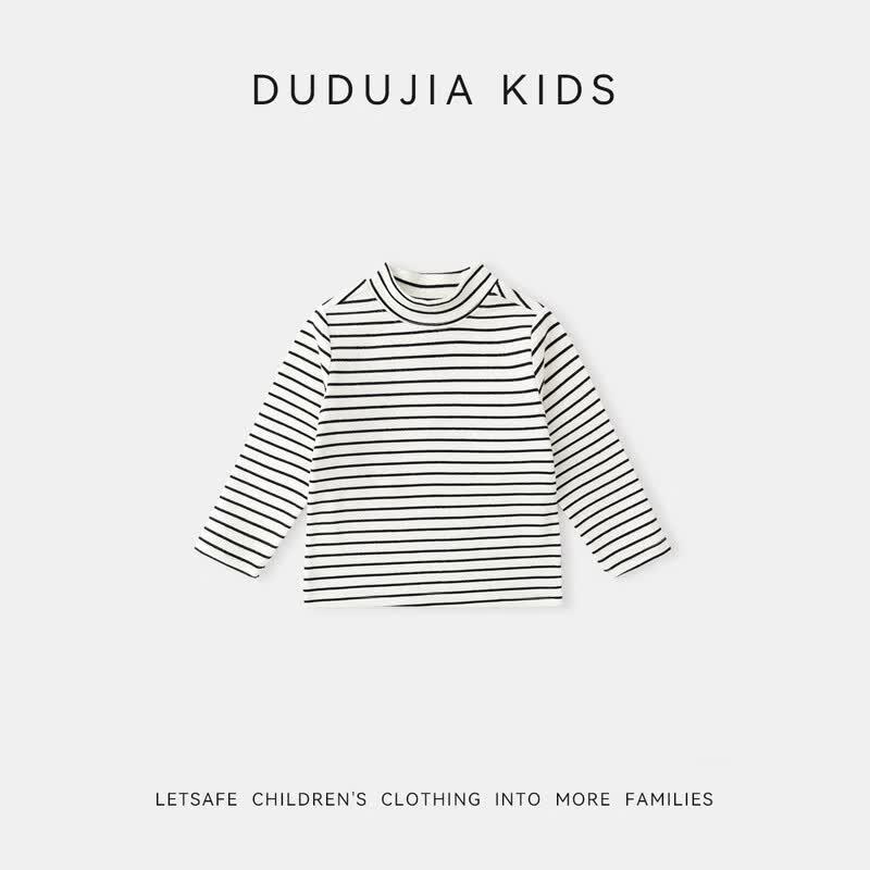 Dudujia 7A Anti-Bacterial Kids' Mock Neck Long Sleeve T-Shirt