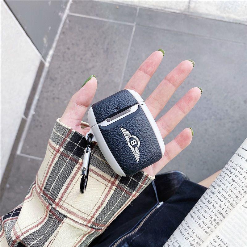 

For AirPods 4 3 2 1 Pro Pro2 For Bentley Logo Earphone Protection Case Creative Car Key Cover Silicone Headphone Box Accessories AirPods 1 2