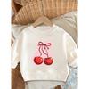 Kids Sweatshirt Cute Printed Pattern Baby Girl Comfortable And Easy Round Neck Hoodie