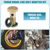 A ABSOPRO Banjo Bolt Cooler Screw Fitting Ball Head Brake Line Fitting Adapter