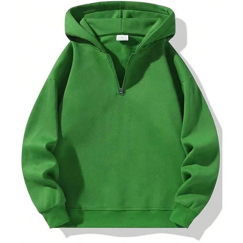 

In Stock European American Autumn Winter Zipper Hooded Sweatshirt - Loose Sport Casual Women s Hoodie Large