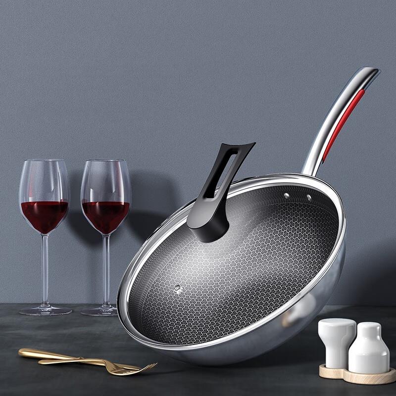 Kangbache 316 Stainless Steel Honeycomb Wok