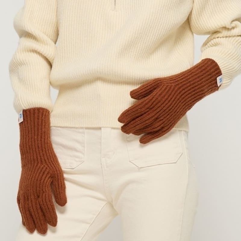 ROIDESROIS [1+1] Soft Fingerhole Long Knit Gloves (10 Colors)