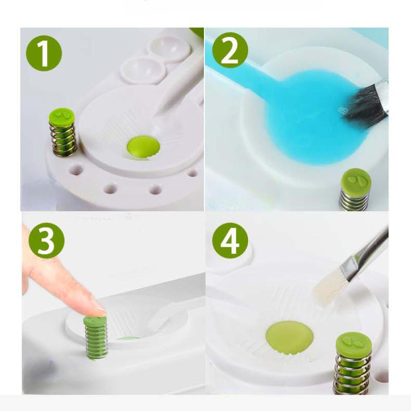 1PCS New Cleaning Bucket Art Tools Paint Brush Cleaner With Drain Button Automatic Water Circulation Paint Brush Cleaning Machine