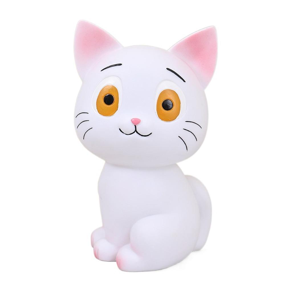 

Копилка Кошка Черная Кошка Декоративная Модель Кошки Копилка Монеты Наличные белый