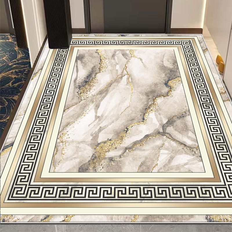 Luxury Style Entrance Door Mat Large Area Living Room Decoration Carpet 200x300cm Non-slip Lounge Soft Rug Washable Customizable