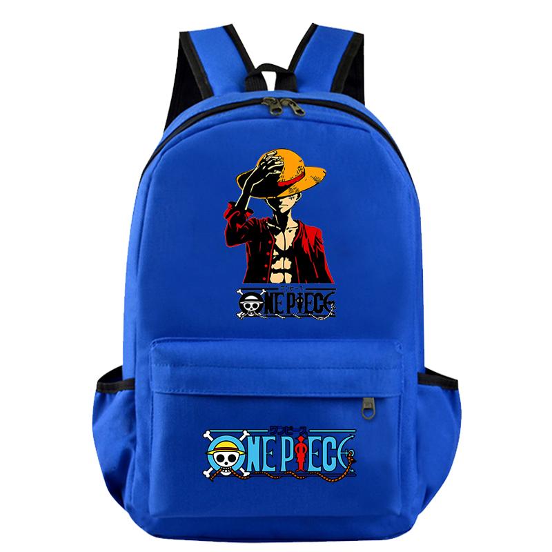 Anime One Piece Bag Large Capacity Sweet Soft Backpack for Boy Girl Children Teenager Back To School Bag Leisure Travel Bag College Canvas Bagpack