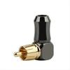 6Pcs Connector Audio Plug Male 90 Degree Right Angle Elbow Speaker Terminal Conector for Soldering Video Cable