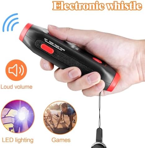 Electronic Whistle High Volume LED Safety Whistle - Portable Camping Referee Teacher Whistle