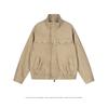 Unisex Oversized PU Leather Jacket With Stand Collar Casual Lightweight Outerwear Fall