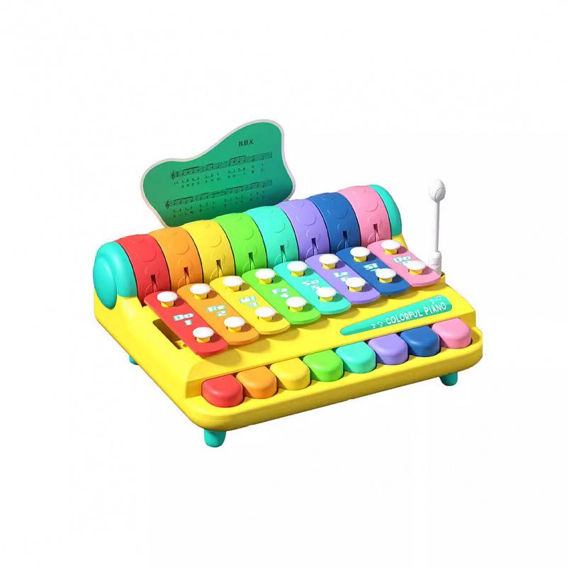 Multi-Functional Eight-Tone Baby Piano Chime - Early Education Musical Toy for Toddlers